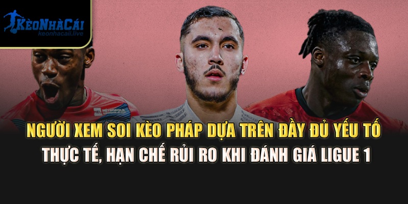 Người xem soi kèo Pháp dựa trên đầy đủ yếu tố thực tế, hạn chế rủi ro khi đánh giá Ligue 1